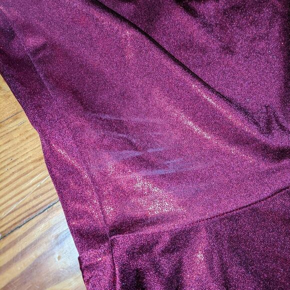 Blackmilk XL Red Shiny Skater Reversible Dress - Picture 3 of 8